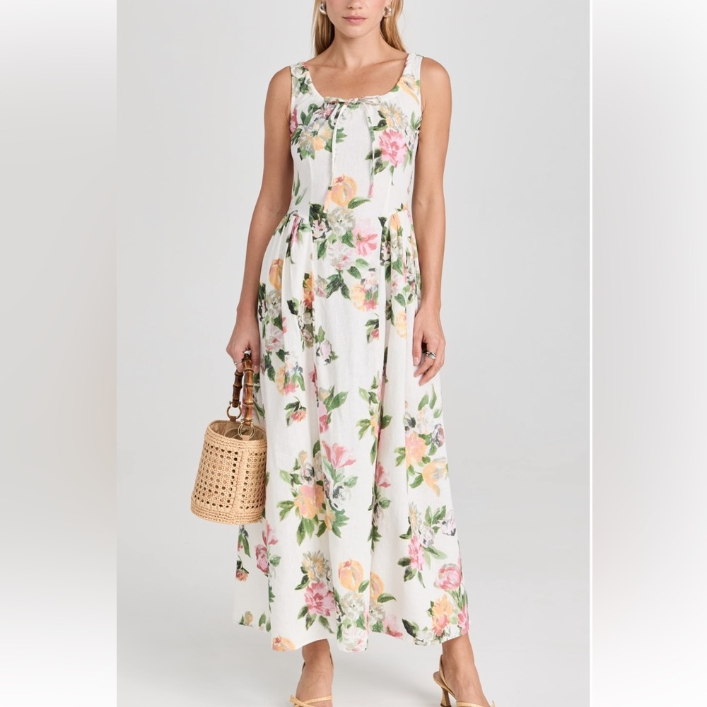 Shisha Linen Floral Maxi Dress